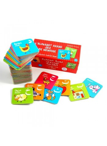 L'alphabet arabe : Jeu de mémoire des lettres arabes (56 cartes) - لعبة الذاكرة للحروف العربية