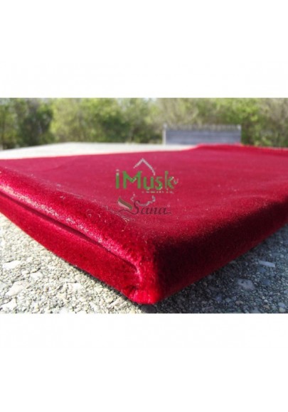 Tapis de Prière Velours Luxe couleur unie