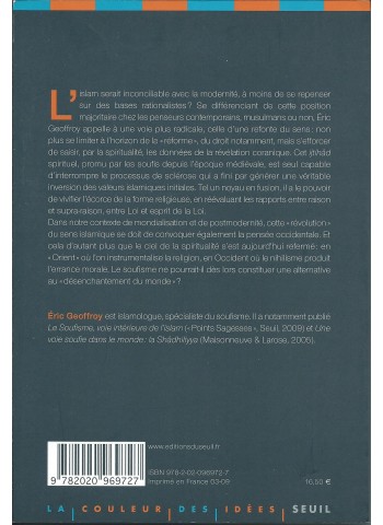 L'islam sera spirituel ou ne sera plus d'Eric Geoffroy