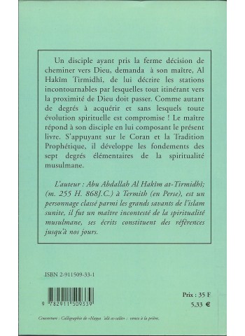 Les Sept degrés Spirituels - Dans le chemin vers Dieu d'Al Hakîm TIRMIDHÎ