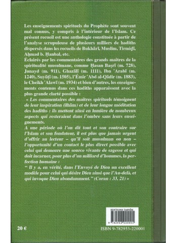 Les enseignements spirituels du prophète - volume I -  de Tayeb CHOUIREF
