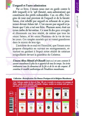 L’orgueil et l’auto-admiration de l'imam Abû Hâmid al-Ghazalî