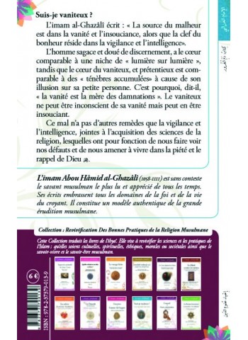suis je vaniteux de l'imam Abû Hâmid al-Ghazalî