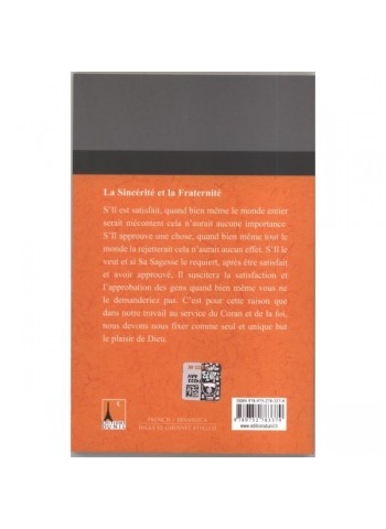 La sincérité et la fraternité